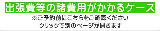 出張費等の諸費用がかかるケース